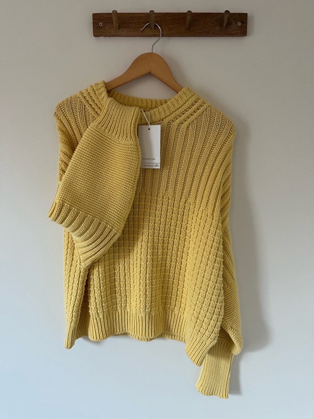 The Knotty Ones Delcia Lemon Organic Cotton Crewneck Sweater - Yellow - Picture 3 of 5